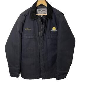 VTG Gold’n Plump Chicken Heavy Work Jacket Uniform SteelGuard William Logo XL